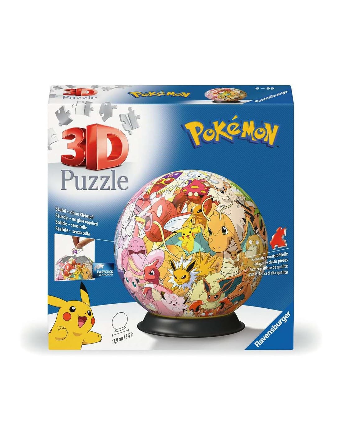 Ravensburger Puzzle 3D Pokémon Pokéball 72 Peças