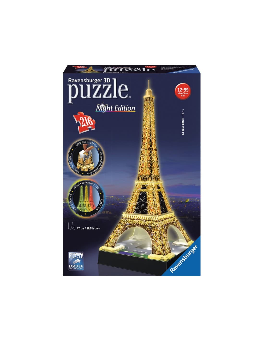 Ravensburger 3D Puzzle Tour Eiffel Night Edition