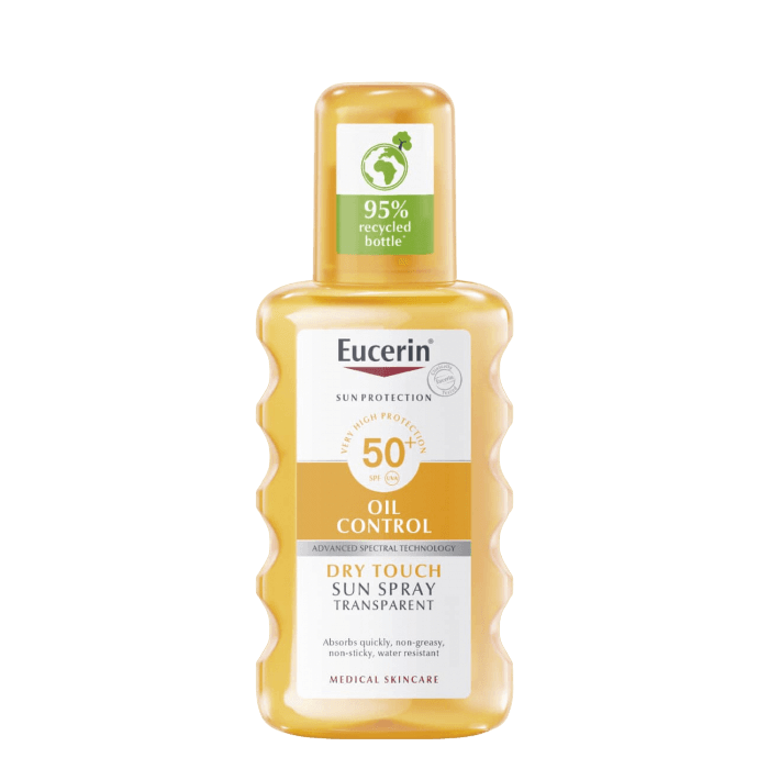 Protetor Solar Eucerin Sun Oil Control Dry Touch Transparent SPF50+ 200ml