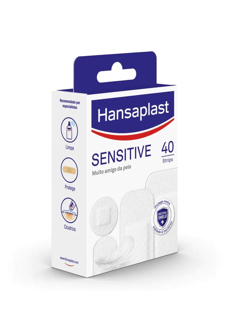 Hansaplast Sensitive Penso Hipoalergénico 4 Tamanhos 40 Unidades