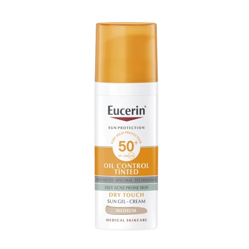 Protetor Solar Eucerin Sun Face Oil Control SPF50+ Tom Médio 50ml