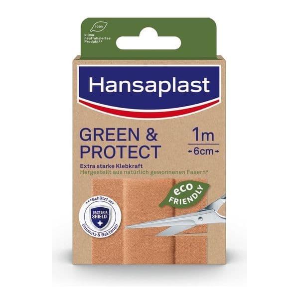Hansaplast Banda Green&Protect 1mx6cm