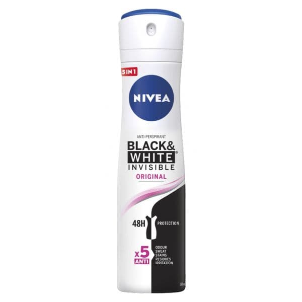 Nivea Desodorizante Black & White Original Spray Anti-Manchas 150ml