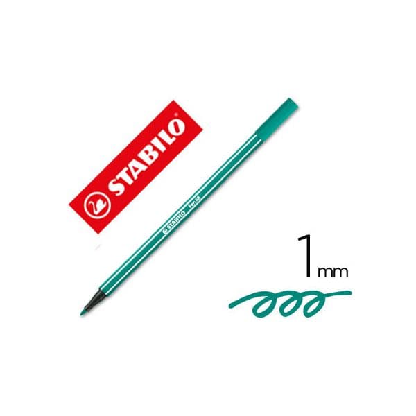 Stabilo Marcador Aquarelável Pen 68 Verde Esmeralda 1mm - 49240