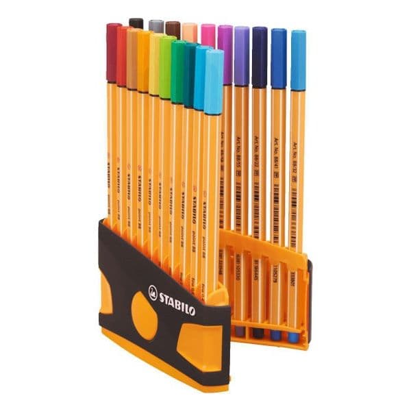 Stabilo Caneta Fineliner point 88 Multicor 20 Unidades