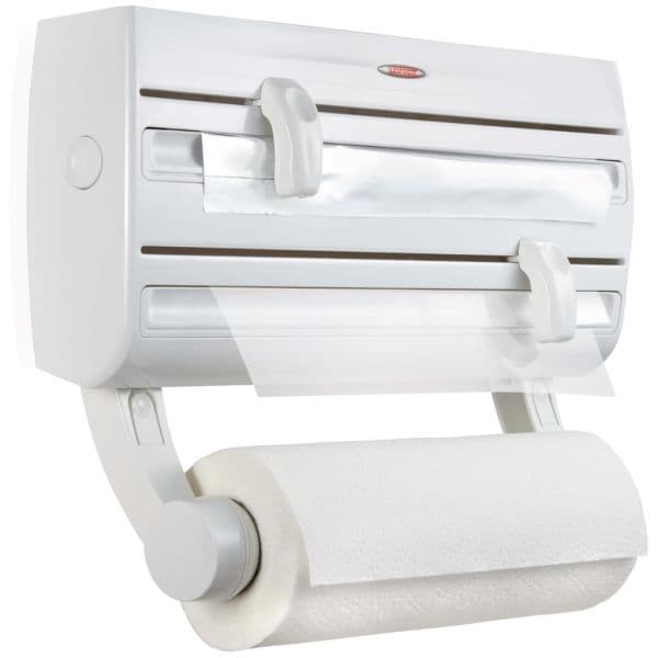 Leifheit Porta-rolos de Cozinha de Parede Branco Branco