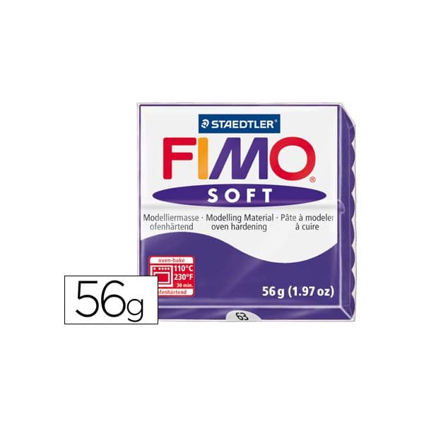 Staedtler Fimo Pasta p/ Modelar Soft 63 Ameixa 56g