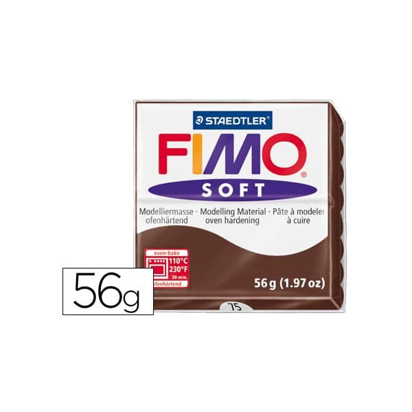Staedtler Fimo Pasta p/ Modelar Soft 75 Chocolate 56g