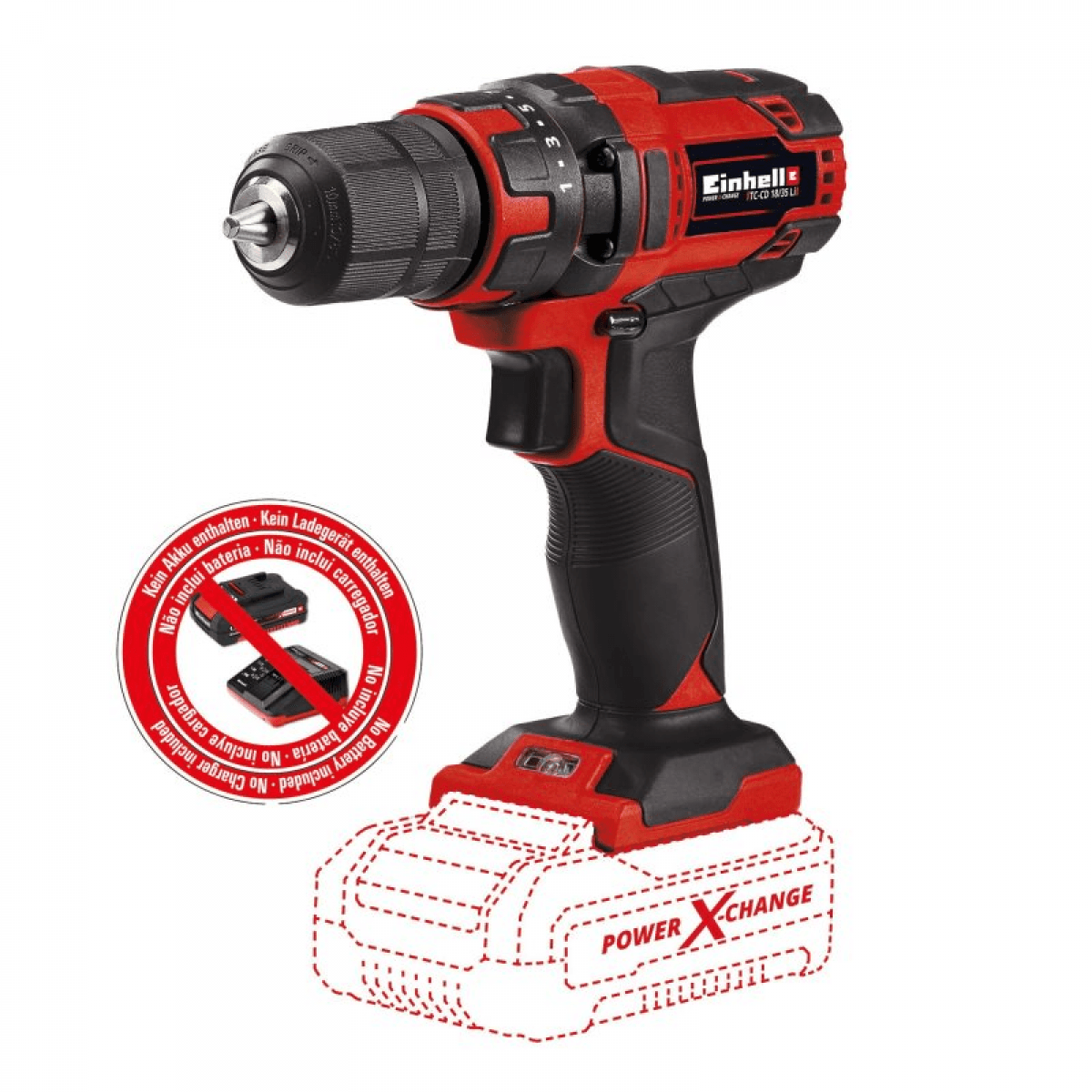 Einhell Berbequim Sem Fios TC-CD 18/35 Li - 4513927