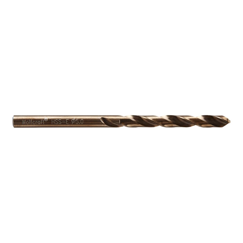 Broca de cobalto hss retificada, ø5 x 86 mm