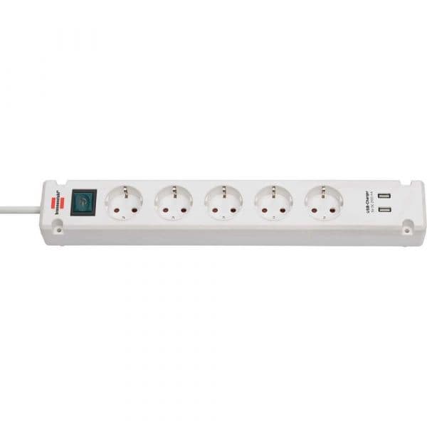 Brennenstuhl Extensão 5 Tomadas com 2 usb 3m - BN-1150660325
