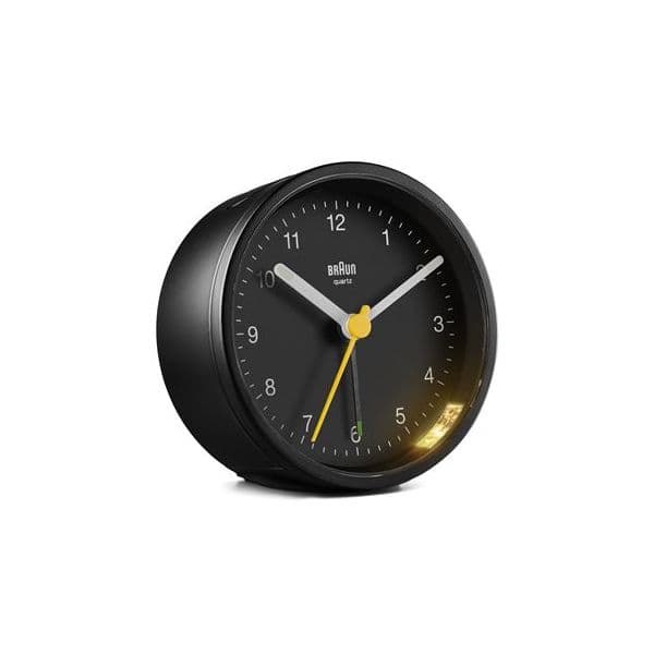 BRAUN Bc 12 Wb Quartz Alarm Clock Black