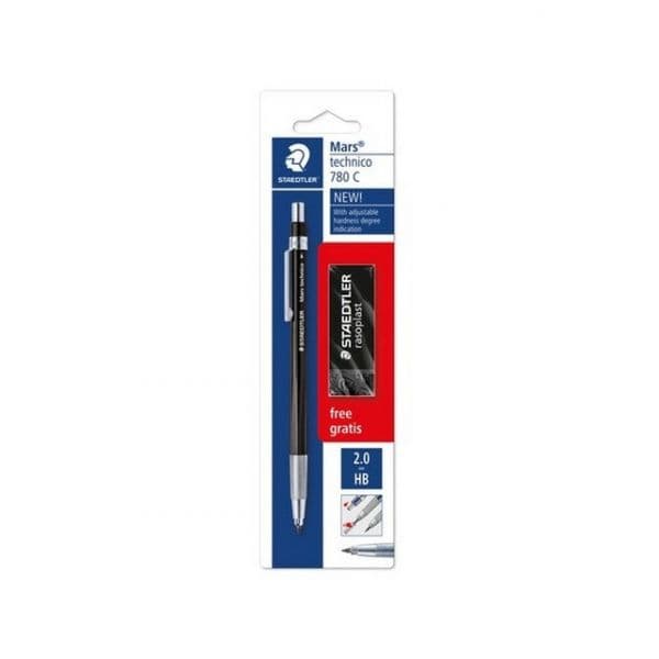 Staedtler Lapiseira Mars Technico 780 c/ Minas de 2 mm + Borracha