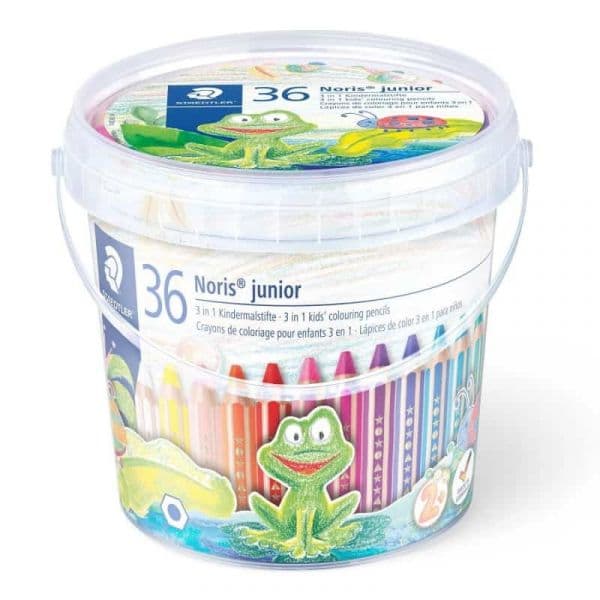 Staedtler Conjunto 36 Lápis de Cor e 3 Afia Noris Junior