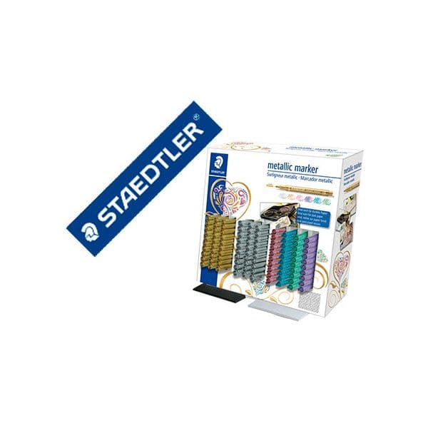 Staedtler Marcador Metalico 8323 Expositor de Secretaria de 100 Un. Sortido - OFF152073CE