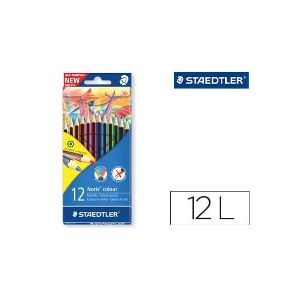 Staedtler Lápis de Cor Hexagonais Noris Colour 12 un.