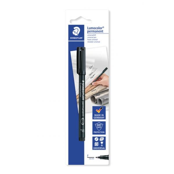 Staedtler Marcador Permanente Lumocolor 0.6mm Preto 1 Un.