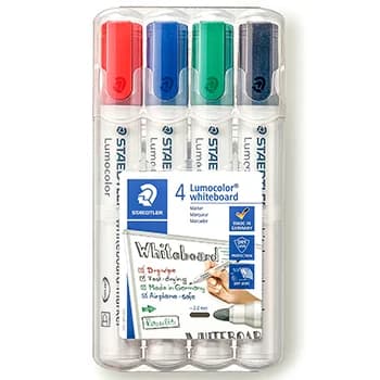 Staedtler 4 Marcadores de Quadro Branco Lumocolor Staedtler Multicolor - A22808728