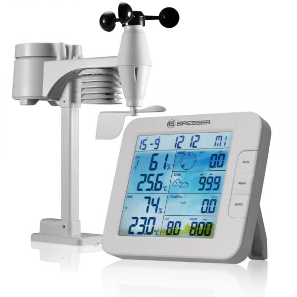 Bresser Estação Meteorológica 7 em 1 Climateconnect Tuya Smart Home Bresser White