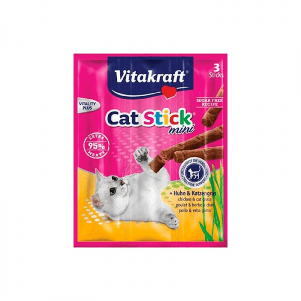 Vitakraft Cat Stick Mini Chicken Erva Neveda 18g
