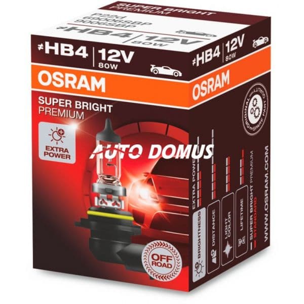 Osram Lâmpada HB4/HB4A 12V/80W Super Bright® Premium