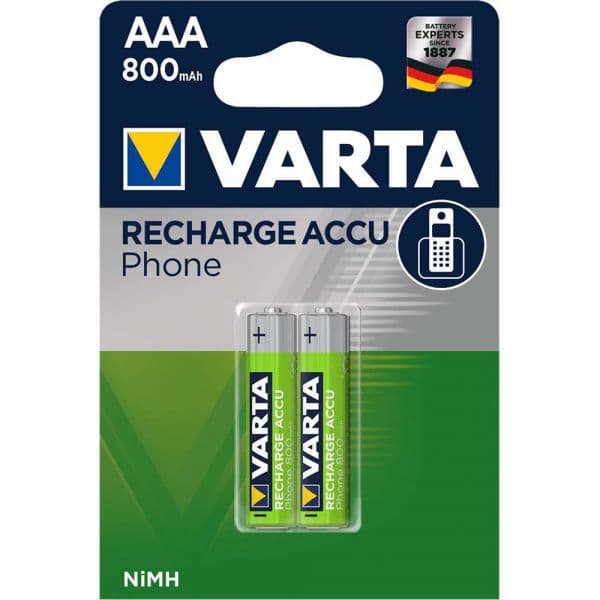 Varta Pilha Recarregável NiMH 800 mAh AAA 4 Un.