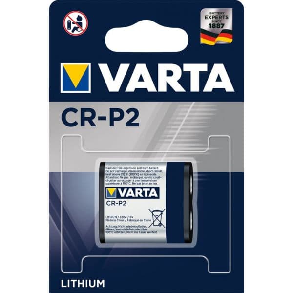 Varta Pilha de Lítio CR-P2 6V 1600mAh 1 Un.