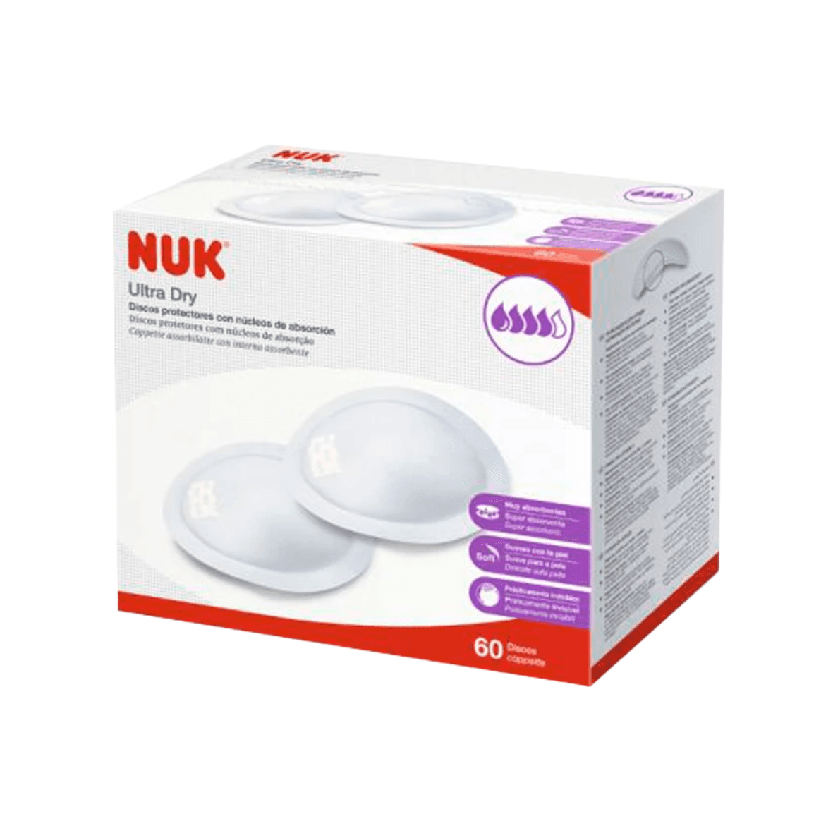Nuk Discos Protectores Ultra Dry 60 Unidades - 7063941