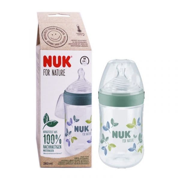 Nuk For Nature Biberão 260ml Verde Size M