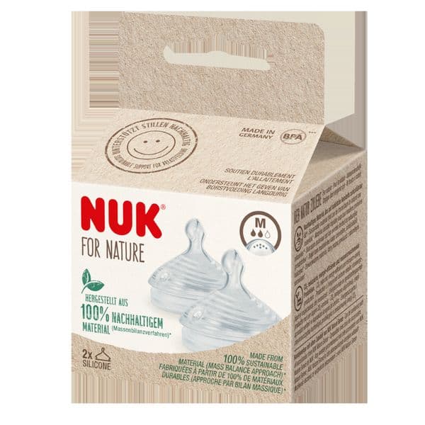 Nuk for Nature Tetina Silicone Tam M 2 unidades