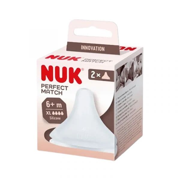 Nuk Perfect Match Tetinas de Silicone XL 6M+ 2 Unidades