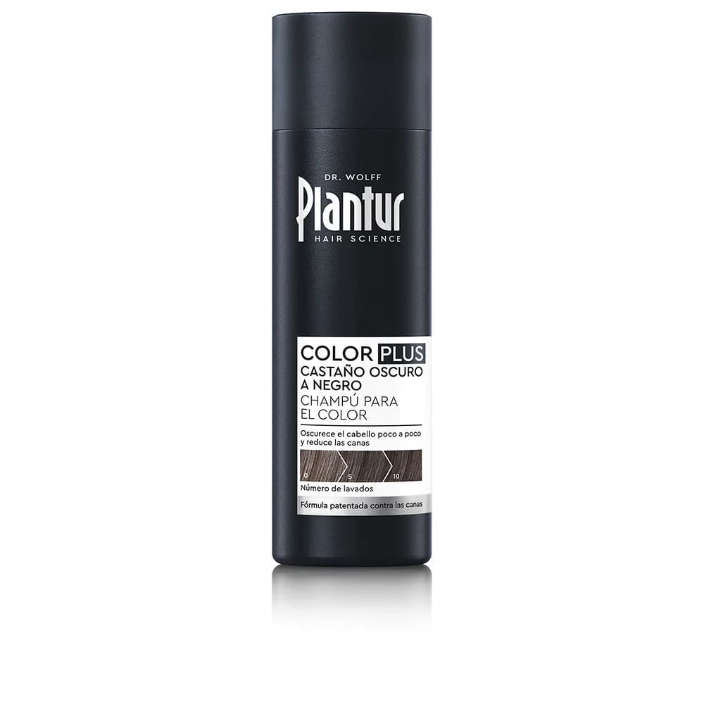 COLOR PLUS castanho escuro a preto, shampoo tonalizante