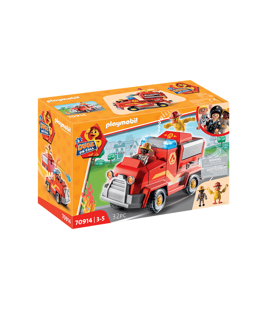 Playmobil Duck On Call Veículo de Emergência dos Bombeiros - 70914