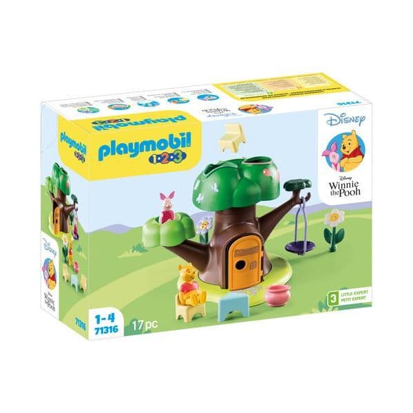 Playmobil 1.2.3. & Disney Winnie The Pooh & Piglet Casa na Árvore - 71316