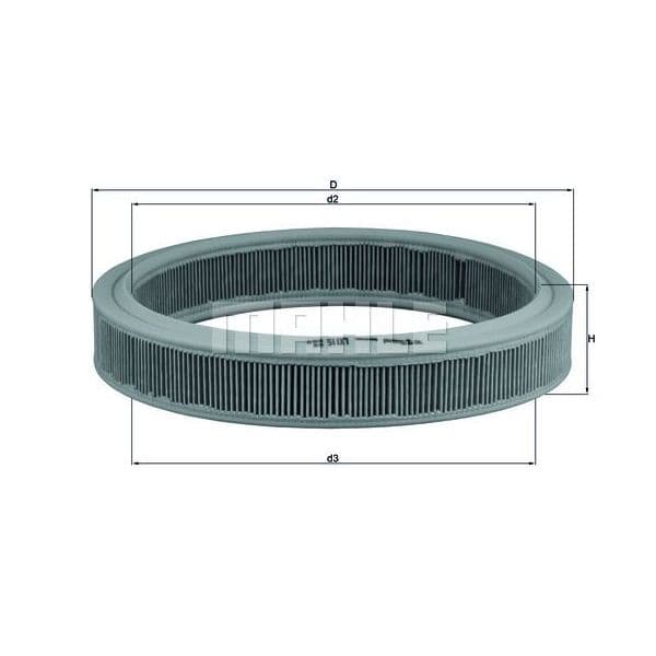 Mahle Filters Filtro de Ar - LX115
