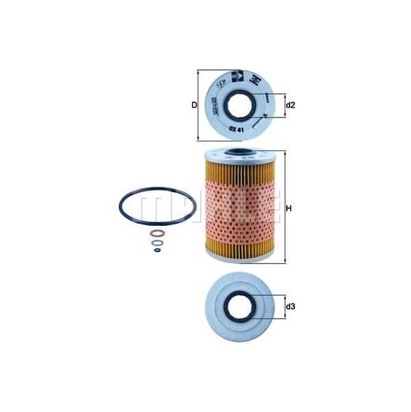 Mahle Filters Filtro de Óleo - OX41D