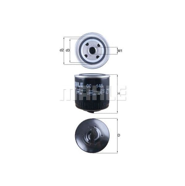 Mahle Filters Filtro de Óleo - OC145