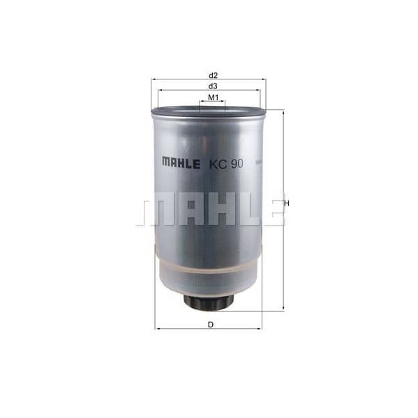Mahle Filters Filtro de Combustível - KC90