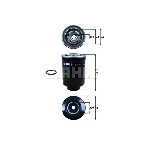 Mahle Filters Filtro de Combustível - KC83D