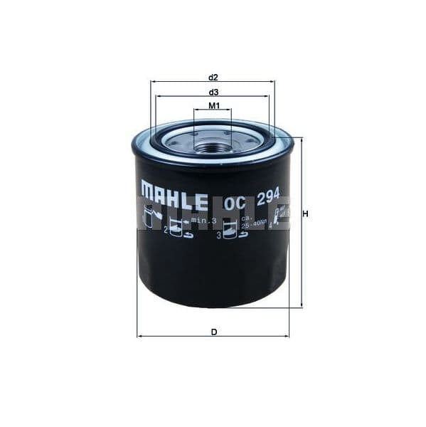 Mahle Filters Filtro de Óleo - OC294