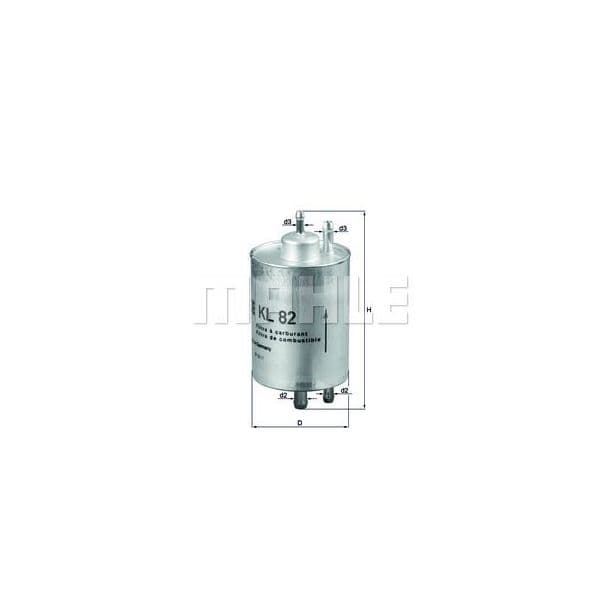 Mahle Filters Filtro de Combustível - KL82