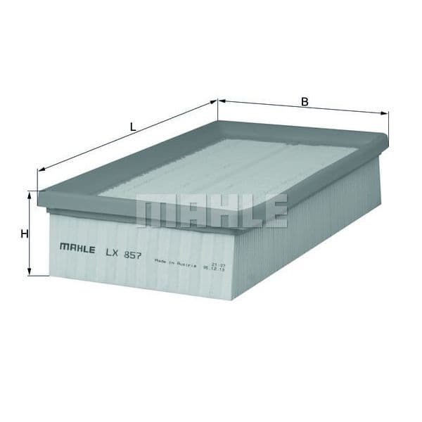 Mahle Filters Filtro de Ar - LX857