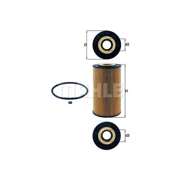 Mahle Filters Filtro de Óleo - OX169D