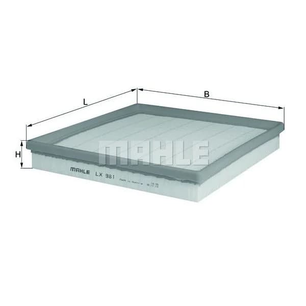 Mahle Filters Filtro de Ar - LX981