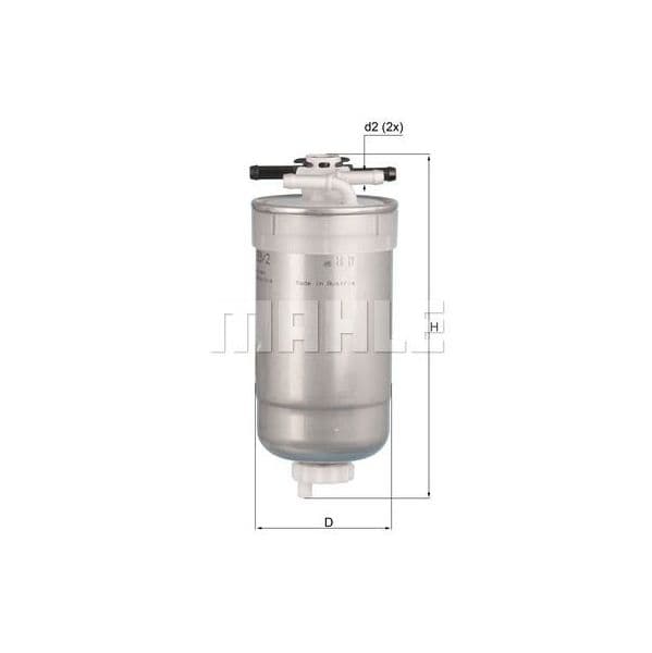 Mahle Filters KL233/2 Filtro de Combustível - KL233_2