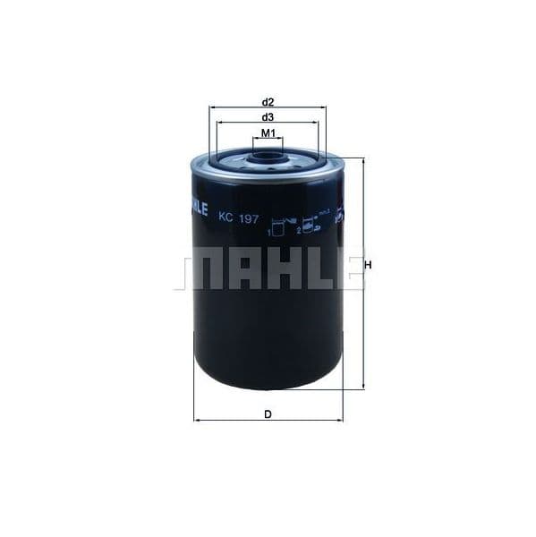 Mahle Filters Filtro de Combustível - KC197