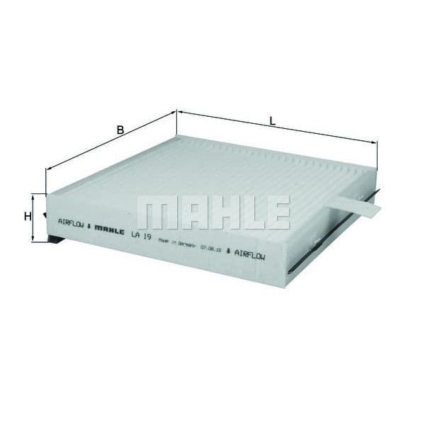 Mahle Filters Filtro, Ar do Habitáculo - LA19