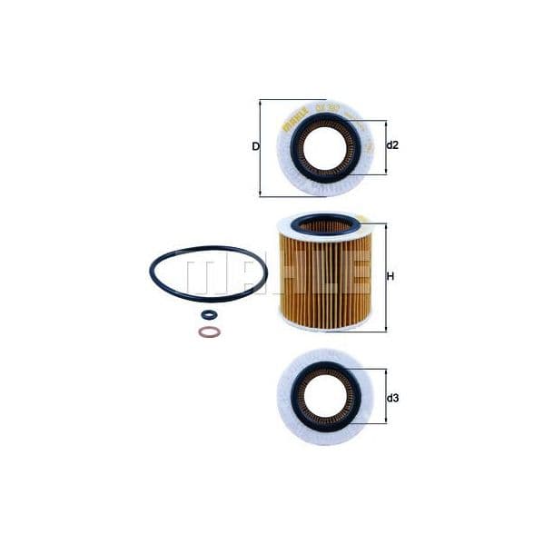 Mahle Filters Filtro de Óleo - OX387D