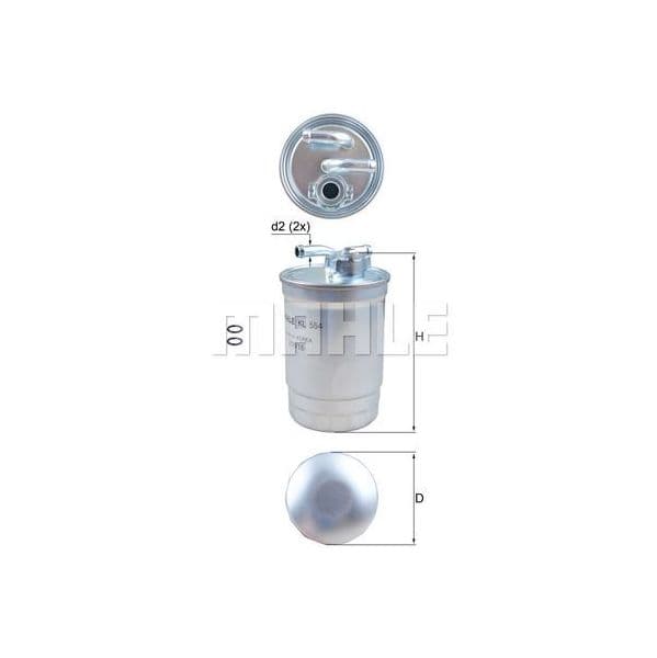 Mahle Filters Filtro de Combustível - KL554D