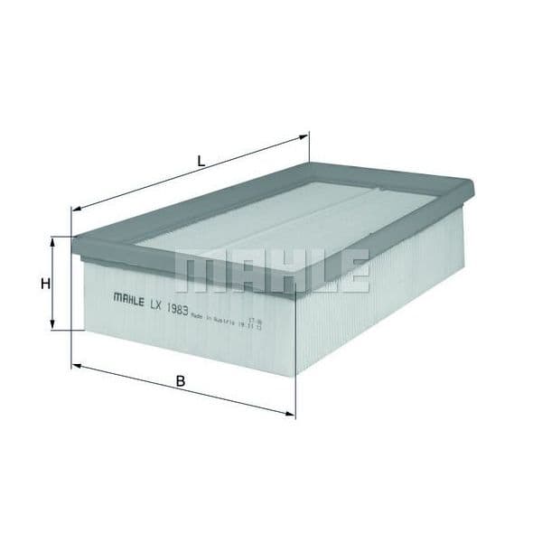 Mahle Filters Filtro de Ar - LX1983